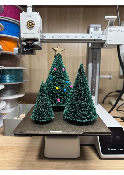 Yılbaşı Temalı 3’lü Çam Ağaçları indirimleri