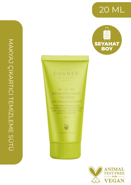 Day-To-Day Hydrating Milky Cleanser - Yüz Temizleme Sütü Kuru Ciltler Için Temizleyici 20 ml