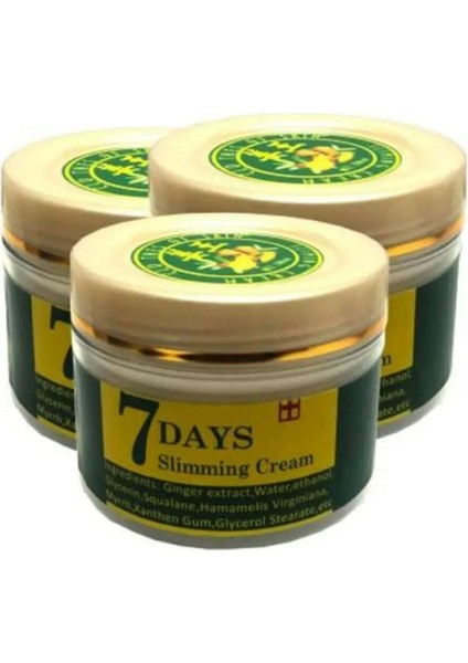 7 Days Slimming Cream 100 ml Vücut Bakım Kremi Zencefil Mucizesi 3 Adet