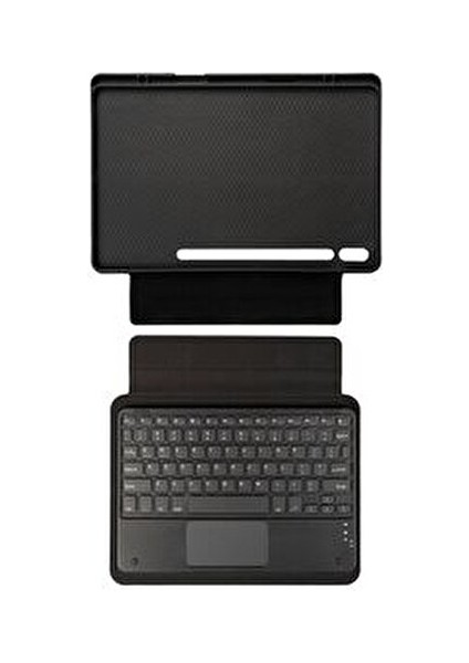 Bluetooth Klavyeli Kılıf 12.4" Samsung Galaxy Tab S7 Fe-S7 Plus-S8 Plus Uyumlu Siyah fırsatları