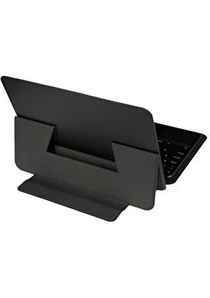 Bluetooth Klavyeli Kılıf 12.4" Samsung Galaxy Tab S7 Fe-S7 Plus-S8 Plus Uyumlu Siyah