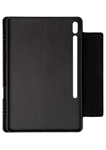 Bluetooth Klavyeli Kılıf 12.4" Samsung Galaxy Tab S7 Fe-S7 Plus-S8 Plus Uyumlu Siyah