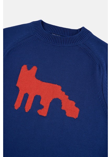Kızıl Tilki Triko Crew Neck Sweater - Lacivert fiyatları