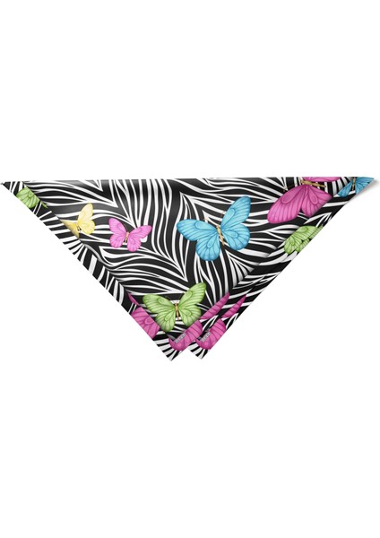 Zebra & Kelebek Desenli Bandana Fular indirimleri