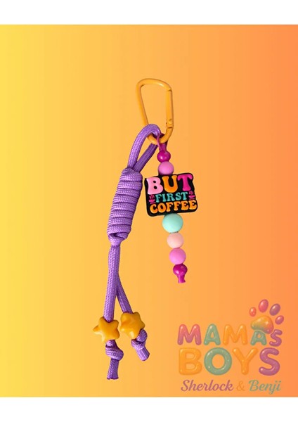 Kahve Temalı Çanta Aksesuarı - Charm - Anahtarlık