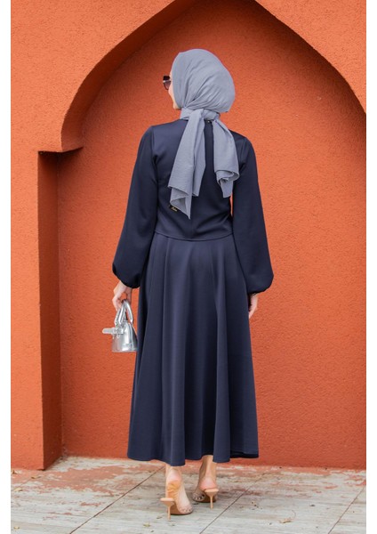 Fiyonk Detaylı Pufy Dalgıç Etek Bluz Takım-Laci modelleri