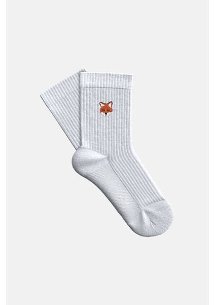 Kızıl Tilki Havlu Çorap - Beyaz