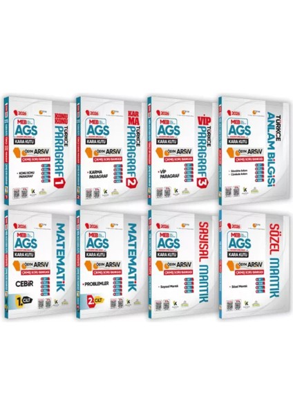 2026 Meb-Ags Kara Kutu Genel Yetenek Altın Set Ösym Çıkmış Soru Bankası Konu Özetli Dijital Çözümlü