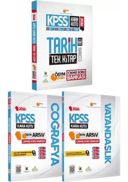 2026 Kpss Kara Kutu Genel Kültür Tekli Kitap Set Çıkmış Soru Bankası Konu Özetli Video/pdf Çözümlü
