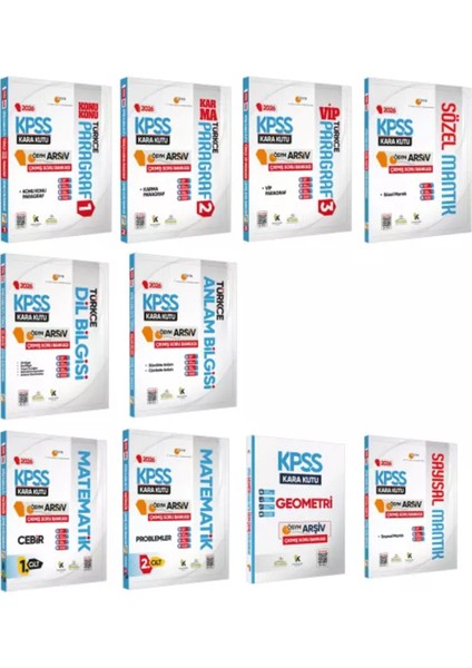 2026 Kpss Kara Kutu Genel Yetenek Altın Set Ösym Çıkmış 10 Soru Bankası Konu Özeti Dijital Çözümlü