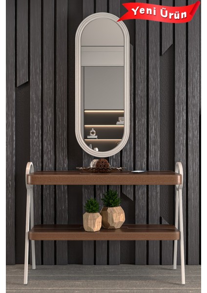 Çok Amaçlı Aynalı Takı Dolabı Mdf Kapak