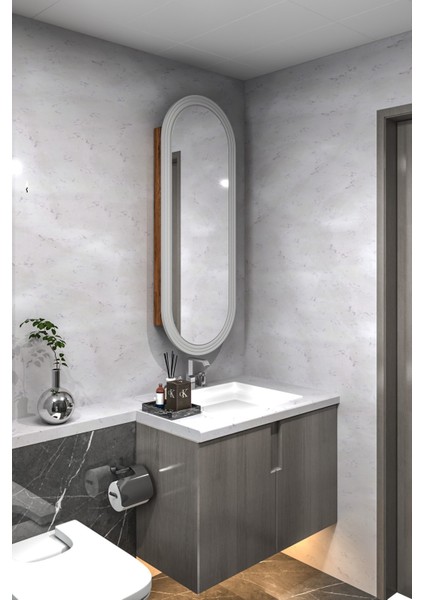 Çok Amaçlı Aynalı Takı Dolabı Mdf Kapak