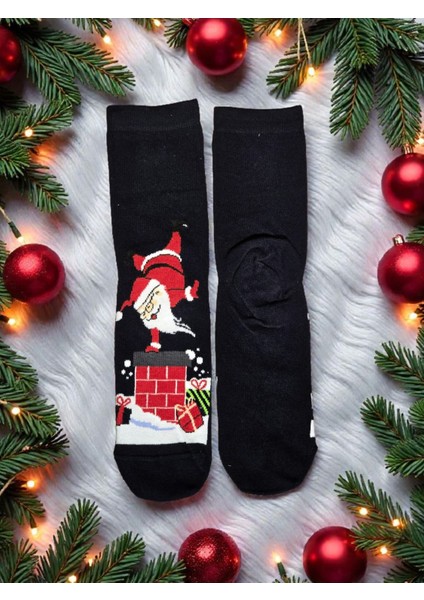- Yılbaşı Temalı Unisex Çorap – Desenli Özel Tasarım (Hediye Paketli) modelleri