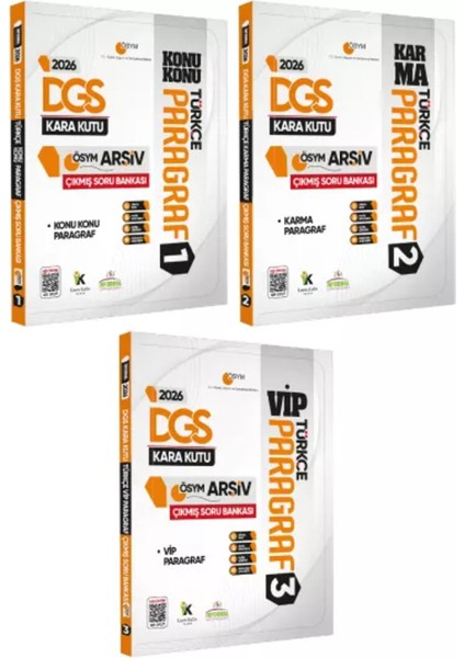2026 Dgs Türkçe Kara Kutusu Paragraf 3lü Altın Set Ösym Çıkmış Soru Bankası Konu Özetli Çözümlü