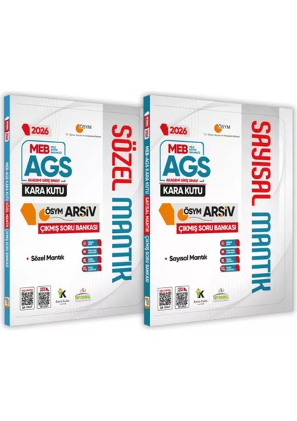 2026 Meb-Ags Kara Kutu Sayısal ve Sözel Mantık Set Ösym Çıkmış Soru Bankası Konu Özetli Çözümlü
