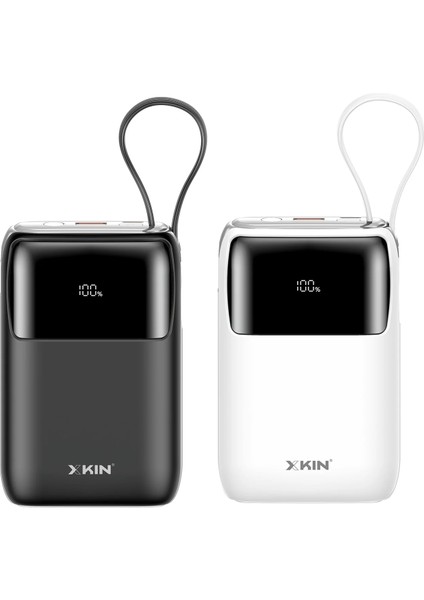 Ultra Hızlı 20000MAH Güç Bankası | Dahili Kablolar 22.5W Dijital Ekranlı USB ve 20W Usb-C Güç Dağıtımı Powerbank fırsatları