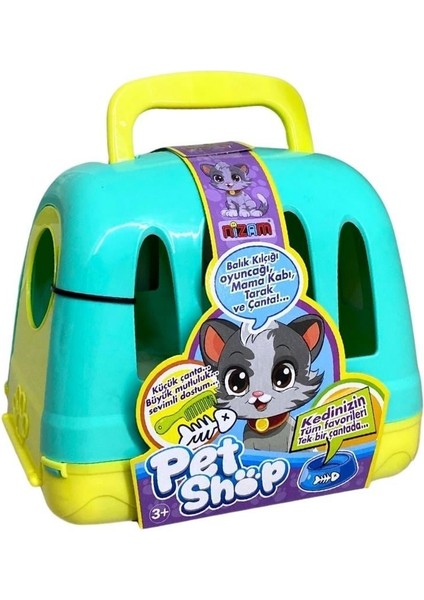 Oyuncak Aksesuarlı Kedi Kulübesi – 20X20 cm Kulübe ve 8 cm Figürlü Eğlenceli Oyun Seti modelleri