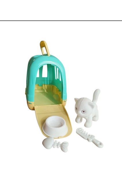 Oyuncak Aksesuarlı Kedi Kulübesi – 20X20 cm Kulübe ve 8 cm Figürlü Eğlenceli Oyun Seti fırsatları