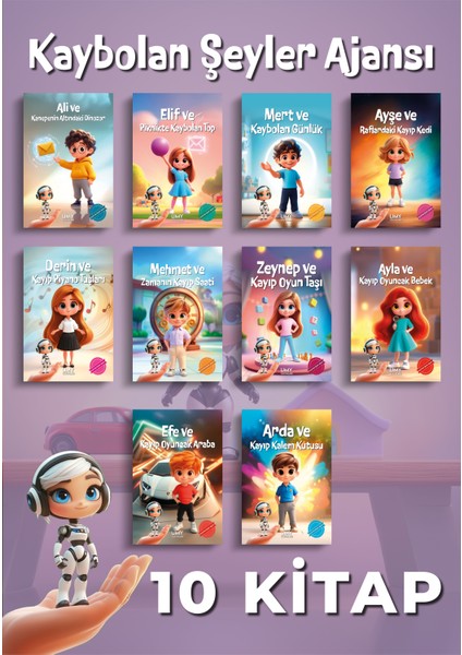 Kaybolan Şeyler Ajansı Serisi - 10 Kitap - Çocuk Kitabı Serisi