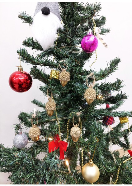 5'li Doğal Meşe Palamudu Süs Seti, Yeni Yıl, Noel ve Hediye Seçeneği fiyatları