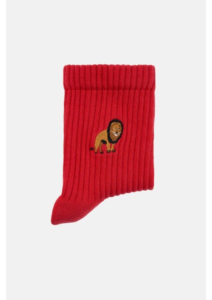 Aslan Havlu Çorap - Kırmızı fiyatları