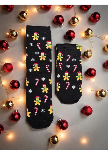 - Yılbaşı Temalı Unisex Çorap – Desenli Özel Tasarım (Hediye Paketli) modelleri