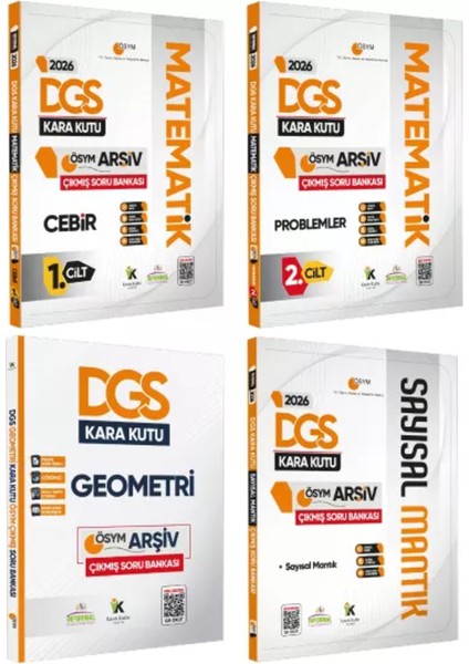2026 Dgs Kara Kutu Ösym Sayısal Çıkmış Soru Bankası 4lü Altın Paket Set Konu Özet Dijital Çözümlü