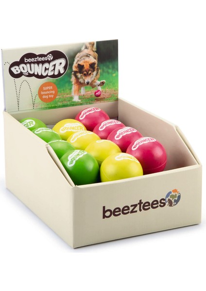 Mtxdpn Beeztees Köpek Oyuncağı, Ekstra Zıplayan Top, Kauçuk, Çeşitli Renklerde, 6,5cm indirimleri