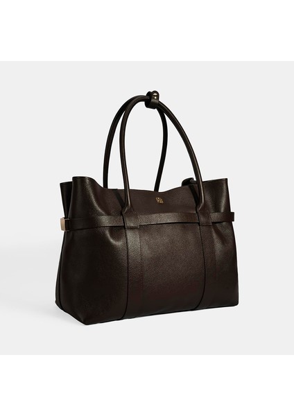 Kadın Kahve Cüzdan Aksesuarlı Deri Omuz Çantası modelleri