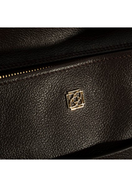 Kadın Kahve Cüzdan Aksesuarlı Deri Omuz Çantası indirimleri