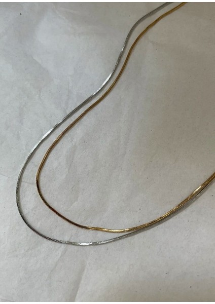 Paslanmaz Çelik 2mm Ince Italyan Zincir 60CM Kolye - Silver fiyatları