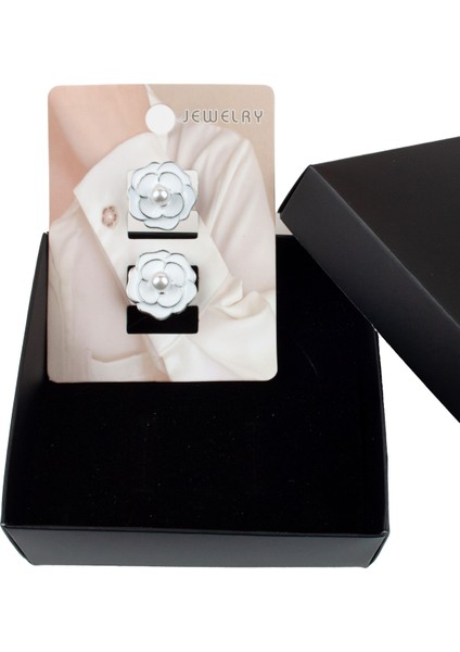 Taş Süslemeli Klips Mekanizmalı Kol Düğmesi modelleri