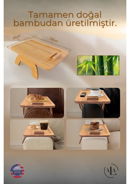 Koltuk Tepsisi Kol Tepsi Yan Sehpa Telefon Tutucu Kanepe Kol Dayanağı Sehpası Ahşap fırsatları