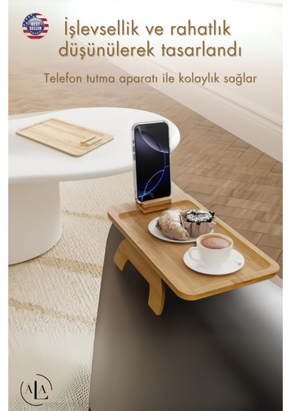 Koltuk Tepsisi Kol Tepsi Yan Sehpa Telefon Tutucu Kanepe Kol Dayanağı Sehpası Ahşap indirimleri