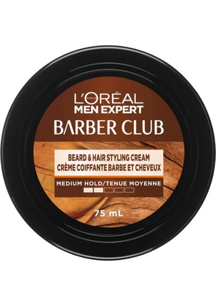 Barber Club Sakal ve Saç Şekillendirici Krem 75 ml – Medium Hold