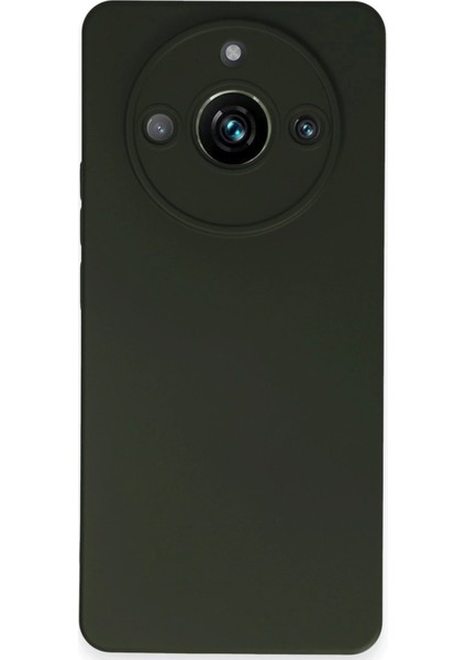 MYT09 Realme 11 Pro Kılıf Nano Içi Kadife Silikon - Koyu Yeşil