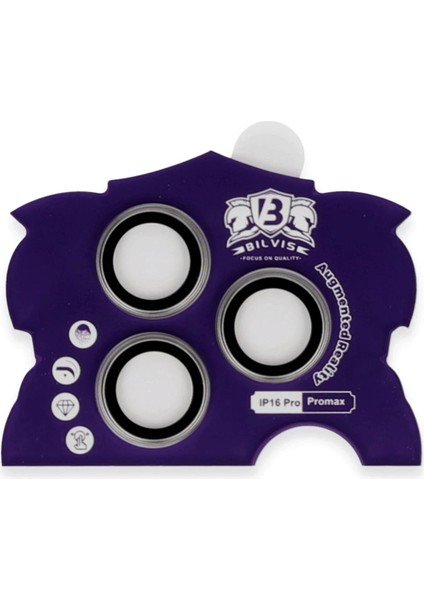 MYT09 iPhone 16 Pro Max Bilvis Titan Kamera Lens - Titan Gri fiyatları