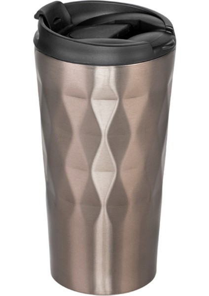 Gümüş Renkli Vakumlu Çelik Termos 350 ml – Kompakt Güç, Günlük Konfor!