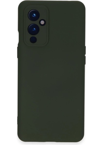 MYT09 One Plus 9 Kılıf Nano Içi Kadife Silikon - Koyu Yeşil