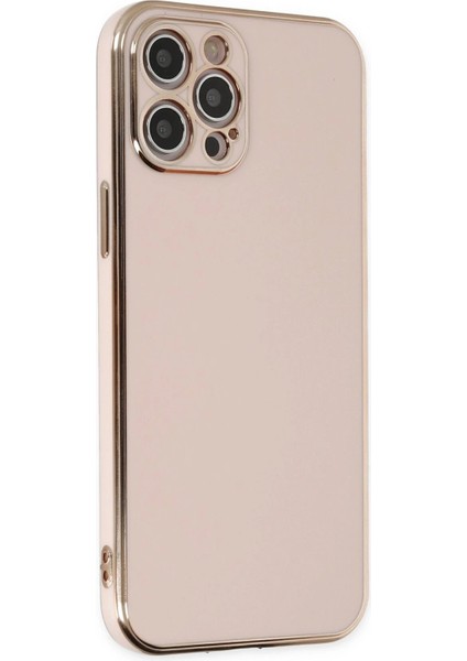 MYT09 iPhone 12 Pro Max Kılıf Volet Silikon - Pembe