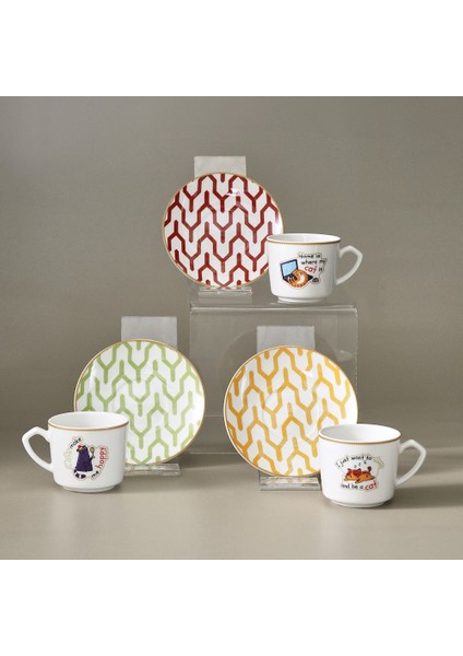 Bonbon 6 Kişilik Kahve Fincan Takımı 80 ml fırsatları