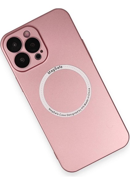 MYT09 iPhone 13 Pro Kılıf Jack Magneticsafe Lens Silikon - Rose Gold modelleri