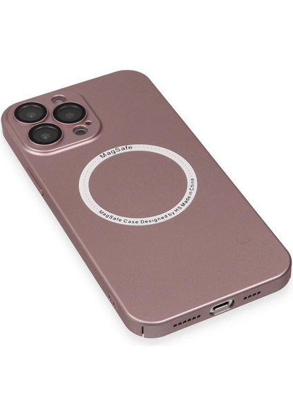MYT09 iPhone 13 Pro Kılıf Jack Magneticsafe Lens Silikon - Rose Gold indirimleri