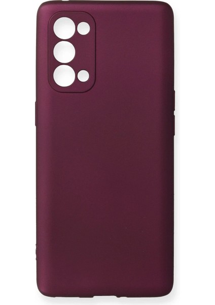 MYT09 Oppo Reno 5 Pro Kılıf First Silikon - Mürdüm