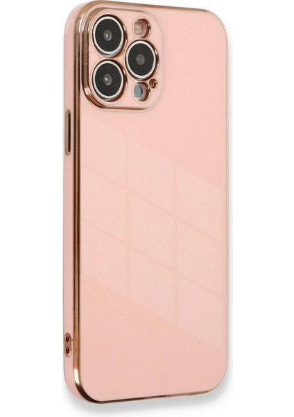 MYT09 iPhone 13 Pro Max Kılıf Volet Silikon - Pembe