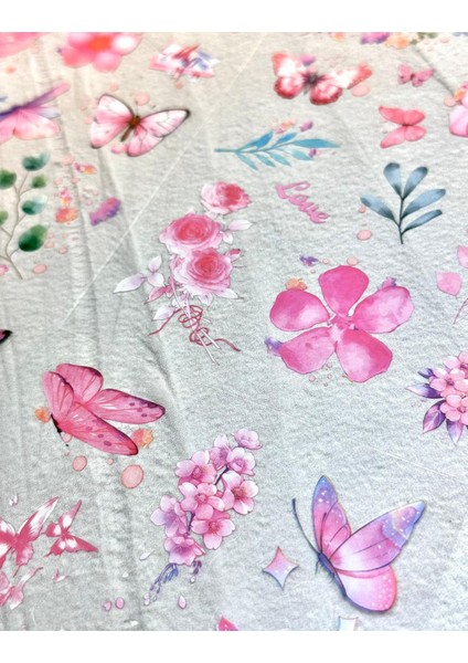 Pembe Rüya Kelebek & Çiçek Sticker Seti 4 Yaprak Sticker Set/etiket/çıkartma/bullet Journal fiyatları