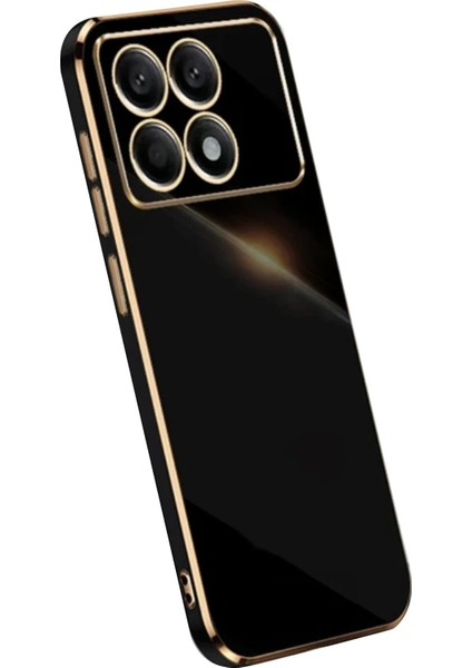 MYT09 Xiaomi Poco X6 Pro Kılıf Volet Silikon - Siyah