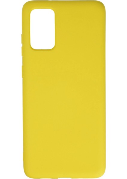 MYT09 Samsung Galaxy S20 Plus Kılıf Nano Içi Kadife Silikon - Sarı