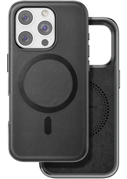 MYT09 iPhone 16 Pro Puskas Magsafe Kapak - Siyah