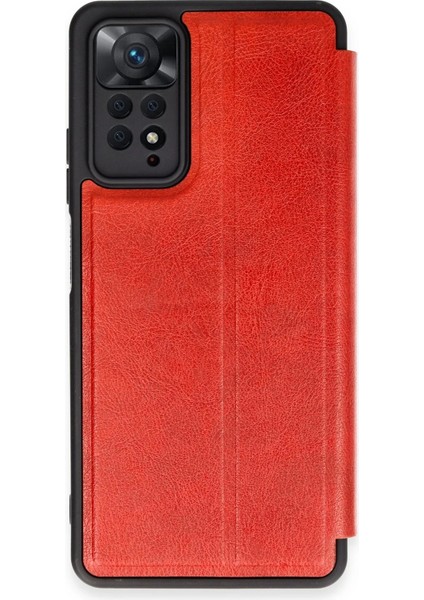 MYT09 Xiaomi Redmi Note 12 Pro 4g Kılıf Flip Cover - Kırmızı